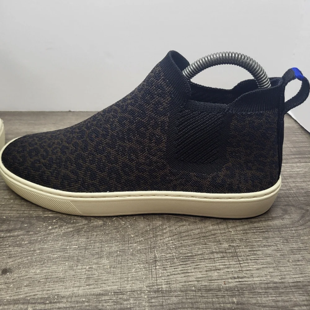 Rothy's The Chelsea Ankle Boot Leopard Print Size Women's 7.5